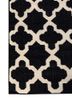 indusbar grey and black wool flat weaves Rug - Corner indusbar grey and black wool flat weaves Rug - Corner