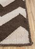 indusbar beige and brown wool flat weaves Rug - Corner indusbar beige and brown wool flat weaves Rug - Corner