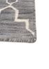 indusbar grey and black wool flat weaves Rug - Corner