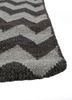 indusbar grey and black wool flat weaves Rug - Corner