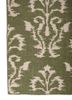indusbar green wool flat weaves Rug - Corner