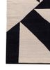indusbar grey and black wool flat weaves Rug - Corner indusbar grey and black wool flat weaves Rug - Corner