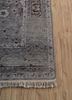viscaya grey and black afghan wool hand knotted Rug - Corner viscaya grey and black afghan wool hand knotted Rug - Corner
