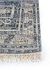 viscaya blue afghan wool hand knotted Rug - Corner