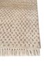 manifest beige and brown wool and silk hand knotted Rug - Corner