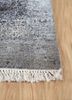 entropy ivory wool and silk hand knotted Rug - Corner entropy ivory wool and silk hand knotted Rug - Corner
