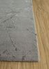 urban pause by kavi grey and black wool and silk hand knotted Rug - Corner urban pause by kavi grey and black wool and silk hand knotted Rug - Corner