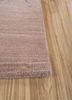 urban pause by kavi beige and brown wool and silk hand knotted Rug - Corner