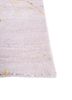 urban pause by kavi red and orange wool and silk hand knotted Rug - Corner urban pause by kavi red and orange wool and silk hand knotted Rug - Corner