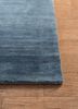 urban pause by kavi grey and black wool and silk hand knotted Rug - Corner