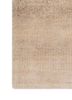 azalea ivory wool and silk hand knotted Rug - Corner