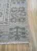 erbe grey and black wool hand knotted Rug - Corner
