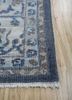 erbe blue wool hand knotted Rug - Corner erbe blue wool hand knotted Rug - Corner