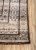 viscaya beige and brown afghan wool hand knotted Rug - Corner