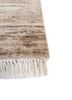 entropy ivory afghan wool hand knotted Rug - Corner