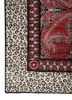 gilded age red and orange afghan wool hand knotted Rug - Corner gilded age red and orange afghan wool hand knotted Rug - Corner