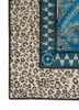 gilded age blue afghan wool hand knotted Rug - Corner gilded age blue afghan wool hand knotted Rug - Corner