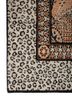gilded age red and orange afghan wool hand knotted Rug - Corner gilded age red and orange afghan wool hand knotted Rug - Corner