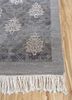 inde rose grey and black wool and silk hand knotted Rug - Corner inde rose grey and black wool and silk hand knotted Rug - Corner