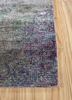 afterglow by kavi grey and black wool and bamboo silk hand knotted Rug - Corner afterglow by kavi grey and black wool and bamboo silk hand knotted Rug - Corner