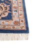 aurora blue wool hand knotted Rug - Corner aurora blue wool hand knotted Rug - Corner