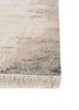 entropy ivory afghan wool and silk hand knotted Rug - Corner