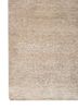entropy ivory wool and silk hand knotted Rug - Corner