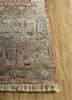 viscaya beige and brown afghan wool and silk hand knotted Rug - Corner