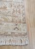 viscaya beige and brown afghan wool and silk hand knotted Rug - Corner viscaya beige and brown afghan wool and silk hand knotted Rug - Corner