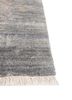far east grey and black afghan wool and silk hand knotted Rug - Corner far east grey and black afghan wool and silk hand knotted Rug - Corner