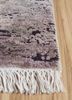 entropy ivory afghan wool and silk hand knotted Rug - Corner entropy ivory afghan wool and silk hand knotted Rug - Corner