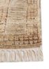thyme beige and brown afghan wool and silk hand knotted Rug - Corner thyme beige and brown afghan wool and silk hand knotted Rug - Corner