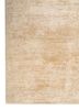 entropy ivory wool and silk hand knotted Rug - Corner