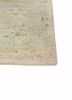 entropy green afghan wool and silk hand knotted Rug - Corner
