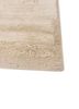 entropy beige and brown afghan wool and silk hand knotted Rug - Corner