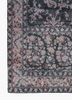far pavilions grey and black wool and silk hand knotted Rug - Corner far pavilions grey and black wool and silk hand knotted Rug - Corner