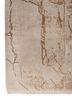 script beige and brown wool and bamboo silk hand knotted Rug - Corner script beige and brown wool and bamboo silk hand knotted Rug - Corner