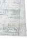 script blue wool and bamboo silk hand knotted Rug - Corner