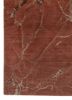 urban pause by kavi red and orange wool and bamboo silk hand knotted Rug - Corner