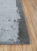 chaos theory by kavi blue wool and bamboo silk hand knotted Rug - Corner chaos theory by kavi blue wool and bamboo silk hand knotted Rug - Corner
