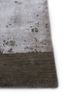 chaos theory by kavi grey and black wool and bamboo silk hand knotted Rug - Corner