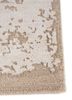 unfold by kavi ivory wool and bamboo silk hand knotted Rug - Corner