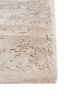 unfold by kavi ivory wool and bamboo silk hand knotted Rug - Corner