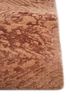 urban pause by kavi red and orange wool and bamboo silk hand knotted Rug - Corner