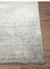 chaos theory by kavi grey and black wool and bamboo silk hand knotted Rug - Corner chaos theory by kavi grey and black wool and bamboo silk hand knotted Rug - Corner