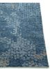 chaos theory by kavi blue wool and bamboo silk hand knotted Rug - Corner chaos theory by kavi blue wool and bamboo silk hand knotted Rug - Corner