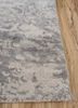chaos theory by kavi beige and brown wool and bamboo silk hand knotted Rug - Corner