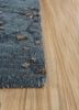 chaos theory by kavi blue wool and bamboo silk hand knotted Rug - Corner chaos theory by kavi blue wool and bamboo silk hand knotted Rug - Corner