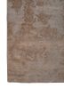 project error by kavi grey and black wool and bamboo silk hand knotted Rug - Corner