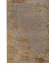 project error by kavi beige and brown wool and bamboo silk hand knotted Rug - Corner